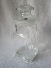 Vorratsglas Bonbonglas Glas mit eingeschliffenem Deckel großer Knauf 10x10x25cm