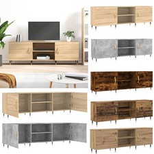 TV-Lowboard Fernsehtisch TV Schrank mit 4 Fächern Fernsehkommode Holzwerkstoff