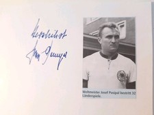 Briefk. vom  verstorbenen Weltmeister 1954 Jupp Posipal Deutschland handsigniert