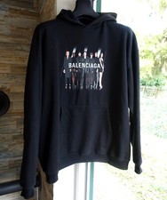BALENCIAGA SWEATER S hoody hoodie pulli pullover black oversize oversized models