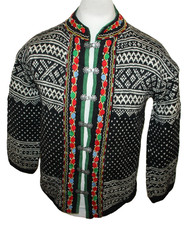 Damen Woll-Strickjacke Schwarz