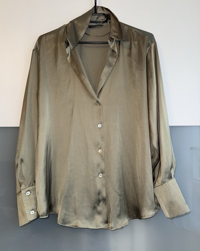 Zara bluse hemd - bluse, khaki