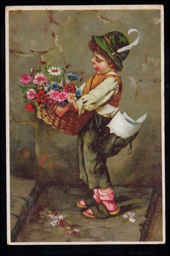 Kinder der zeitungsjunge - kinder-ak,