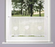 Cafehaus-Gardine Leinen-Optik