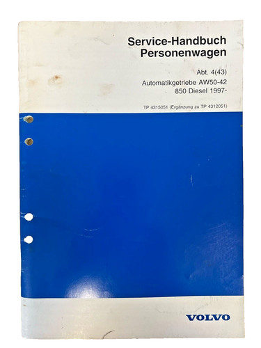 Volvo service handbuch - volvo, service-handbuch