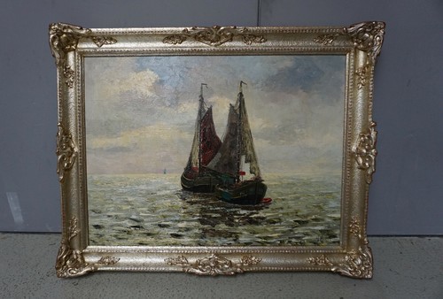 Gemälde öl fischerboote - fischerboote, von