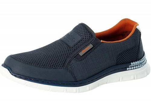 Rieker herren slipper blau - herren,
