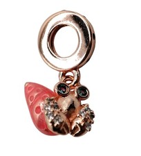 Charm Anhänger Silber 925 Einsiedlerkrebs Krebs Krabbe Armband Geschenk 