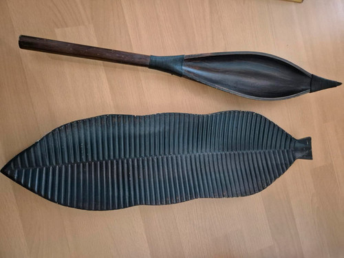 Afrikanische holzdeko set - holzdeko,