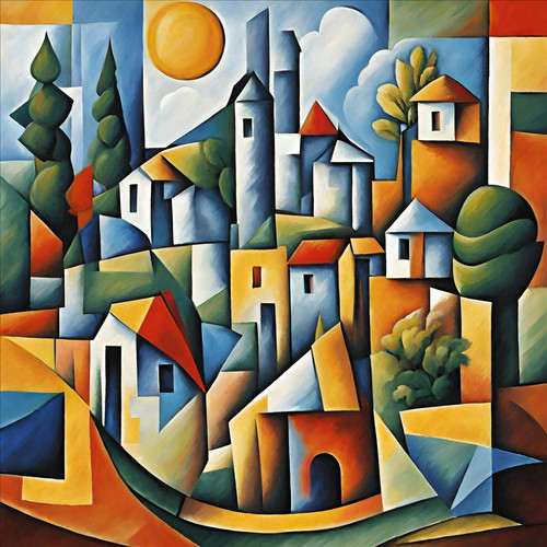 Wandbild cubismus pablo - cubismus,