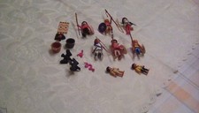 Playmobil Indianer Konvolut Figuren Waffen seht selber