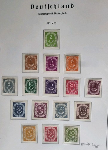 Bundesrepublik 1951 posthorn - bundesrepublik,