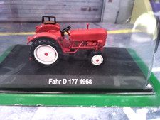TRAKTOR  FAHR D 177 D177 rot red 1958 Bulldog IXO Altaya 1:43