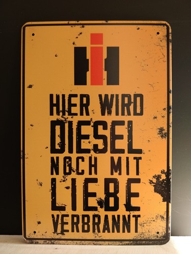C24 ihc diesel - c24-4, blechschild