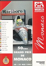 Programmheft GP Monaco 1992