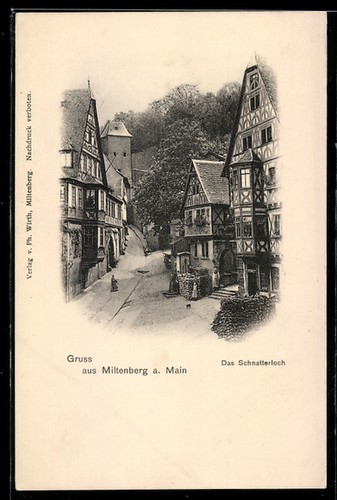 Ansichtskarte miltenberg - ansichtskarte,