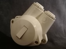 Bakelit Schalter Doppel Kippschalter alt retro Steckdose Jung weiss