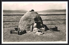 AK Unteruhldingen, Freilichtmuseum, Schmelzofen im Pfahldorf der Bronzezeit 