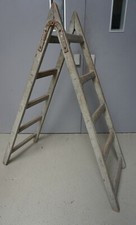 RS0720-066: Kopfleiter Klappleiter Industriedesign 40/50er Jahre