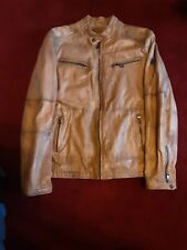 HERREN-LAMM-LEDER-JACKE HELL-BRAUN ( WEICH )  G.54- 3 × GETRAGEN NP 469,95 Euro 