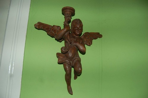Leuchterengel putto holz - leuchterengel,