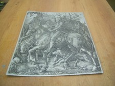 Druckplatte Albrecht Dürer       Der Reiter - Ritter, Tod und Teufel * Druckerei
