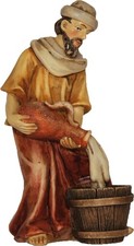 Krippenfigur Bauer mit Amphore