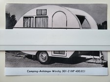 1x 18x13 Foto DDR IFA Anhänger Würdig 301 "Dübener Ei" Campinganhänger Wohnwagen