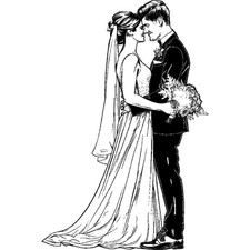 Stempel "Braut und Bräutigam"