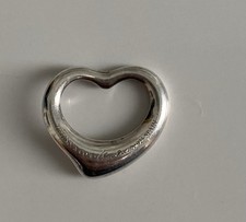 Tiffany & Co. Elsa Peretti Open Heart Anhänger in 925 Sterling Silber