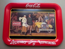 Coca Cola Tablett Blech Schild