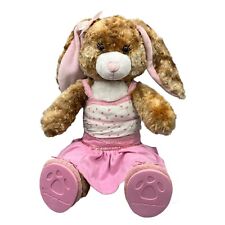 Build A Bear Hase Plüsch Hello kitty Unterhose Rock Kleid Schuhe 44cm Braun Rosa