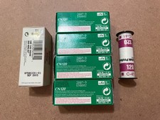 6  abgelaufene 120er Rollfilme - 4x Fuji, 1x Ilford, 1x Kodak