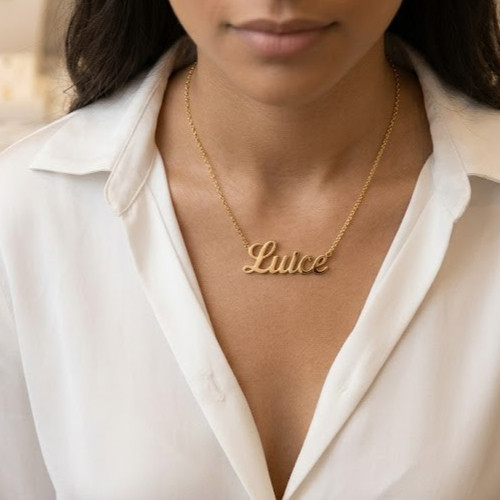 Gold silber namenskette - silber,