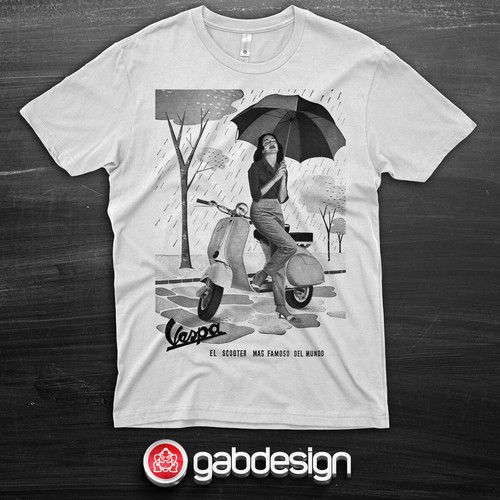 Vespa vintage poster shirt - vespa,