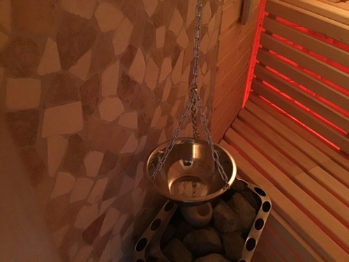 Sauna edelstahl hängeschale - sauna,