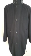 BUGATTI  WOOL & CASHMERE Herrenmantel Herrenjacke Mantel  Gr.26 schwarz