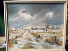 Ölgemälde Winterlandschaft