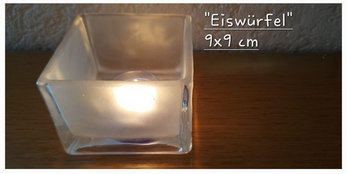 Teelichthalter eiswürfel - teelichthalter, "eiswürfel"