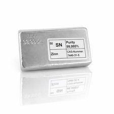 Zinnbarren 1 kg 99,995 %