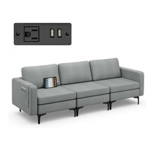 Modular 3-Seat Sofa Couch w/