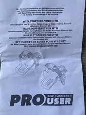 Pro-User MTB Radbefestigungen für Diamant SG2 + SG3 Art. 91747