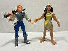 Pocahontas Yolanda 1995 2 x Figur Spanien: Pocahontas + John Smith