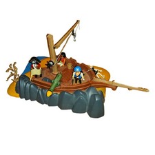 Playmobil - Gestrandetes Schiffswrack - Seeräuberinsel - Mit vier Figuren 