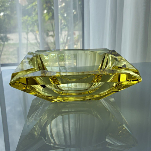 Massiver glas aschenbecher - massiver,