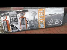 Bild/Poster, Route 66 auf Holzrahmen, 140cm x 45cm