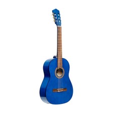 Stagg SCL50-BLUE 4/4 klassische Gitarre mit Lindendecke, Konzertgitarre blau