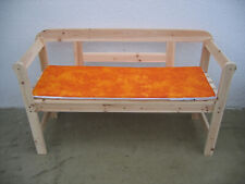 Kissen f. Friesenbank 110cm Polsterauflage Gartenbank orange NEU
