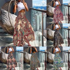 Damen-Maxirock Mit Elastischer