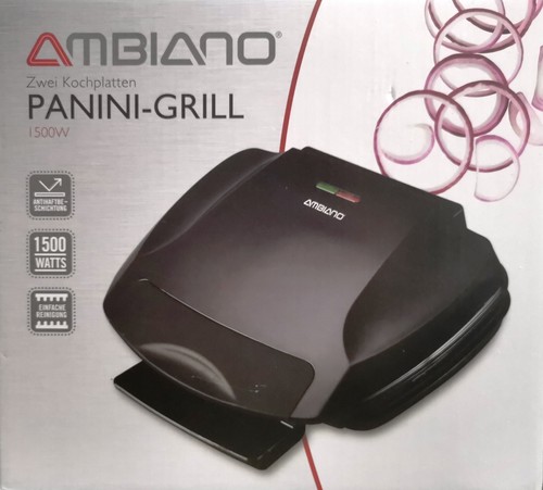 Ambiano panini grill 1500 - w, 2